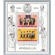 BOY SCOUTS HOJA BLOQUE NUEVA MINT ANGUILLA SCOUT MUSICA